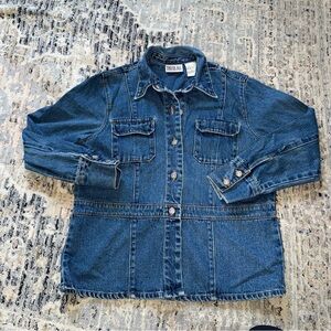 Vtg Bill Blass Jean Jacket Large